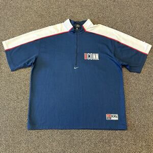 90s NCAA UConn Huskies Men’s Basketball Nike WarmUp Jersey 2XL
